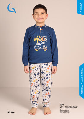 PIGIAMA BAMBINO M/L 3041 Ingrosso Pigiami 0/16 Anni Tellini S.r.l.